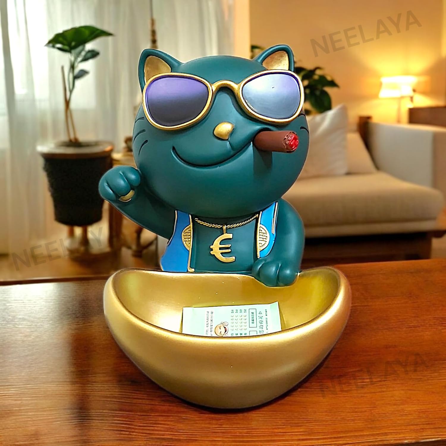 Home Cool Dog Showpiece with Storage Tray